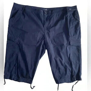 Chaps Mid Rise  navy capris sz 24 W